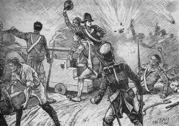 La guarnigione affrontò coraggiosamente il bombardamento, 1902