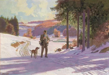 La mattina di Natale nella foresta