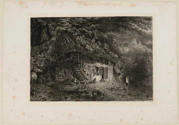 Casale normanno con le rovine del castello di Arcques. Beraldi 79 IFF 31