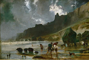 Le scogliere di Houlgate, Francia (olio su tela)