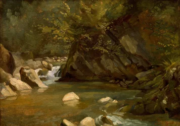 Ruscello nel bosco, ca. 1840