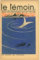 Copertina della rivista The Temoin, satirico a colori, 21 aprile 1935