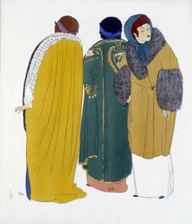 Creazione di Paul Poiret da "Les Dresses de Paul Poiret", disegno di Paul Iribe. 1911