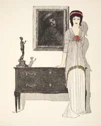 Abito da sera, da Les Robes de Paul Poiret pub. 1908