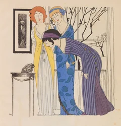 Gli abiti di Paul Poiret, 1908.