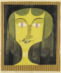 Ritratto di una donna dagli occhi viola