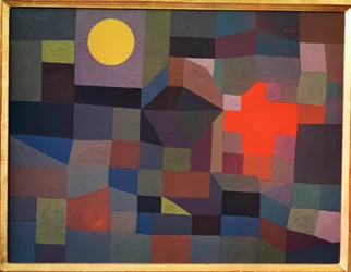 Fuoco di luna piena (dipinto su tela)