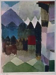 Vento di Föhn nel giardino di Franz Marc