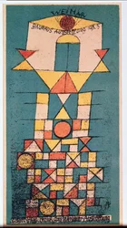Cartolina per la mostra del Bauhaus 