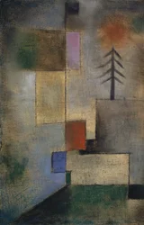 Piccolo quadro di abeti