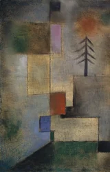 Piccolo quadro di abeti