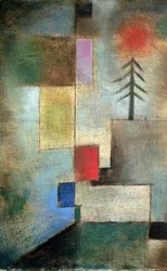 Piccolo quadro di abeti