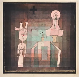 Natura morta con sculture, 1923
