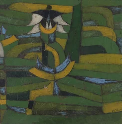 Fiori bianchi nel giardino, 1920