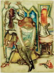 Schizzo per il guardaroba delle artiste del circo