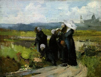 Gli orfani di Bayeux (olio su tavola)