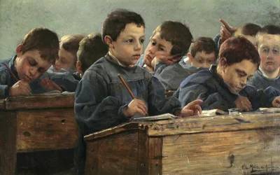 In classe, 1886