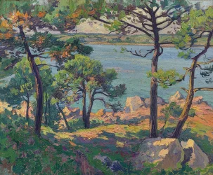 Pini sul fiume Trieux. 1913