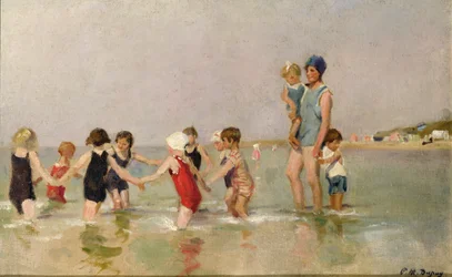 Bambini che fanno il bagno