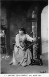 Henriette Rosine Bernard alias Sarah Bernhardt (1844-1923) come "Giovanna d