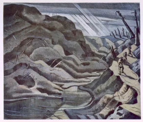 Paesaggio, Anno del Signore 1917, da British Artists at the Front, Continuation of The Western Front, Parte Tre, Paul Nash