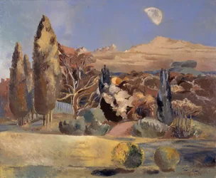 Paesaggio del primo quarto di luna, 1943