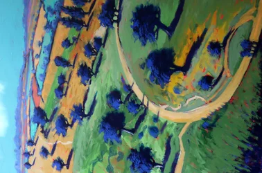 Cotswold Way, 2022 (acrilico su tavola)
