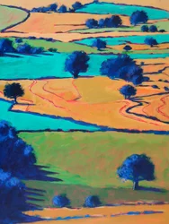 Fattoria di Ledbury, 2024 (acrilico su tavola)