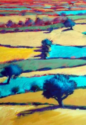 From Ragged Stone (Detail #2), 2025 (acrilico su tavola)
