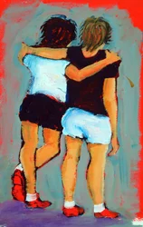 Pals, 2024 (acrilico su carta)