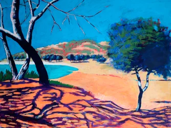 Peguera #3, 2021 (acrilico su tavola)