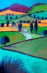 Verso Ledbury, 2024 (acrilico su tavola)