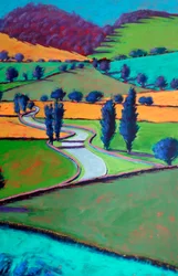 Verso Ledbury, 2024 (acrilico su tavola)