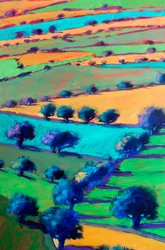 West Malvern #2 (dettaglio), 2024 (acrilico su tavola)
