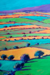 West Malvern #3 (dettaglio), 2024 (acrilico su tavola)
