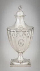 Urna per zucchero, c.1795 (argento)