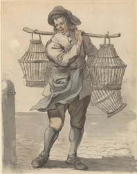 Un venditore di pollame