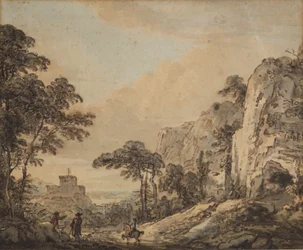 Paesaggio con cavaliere