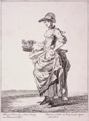 Venditore di mazzi di fiori e libri di memo, Grida di Londra, 1760