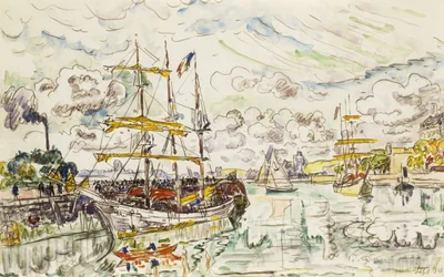 Il porto di Saint-Malo, 1930