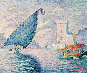 Marsiglia, barche da pesca, 1907