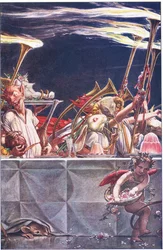Dacci gentili custodi, Cieli!-cosa erano questi?, illustrazione da La Tempesta, 1908