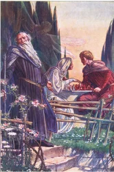 Dolce Signore, mi inganni, illustrazione da La Tempesta, 1908