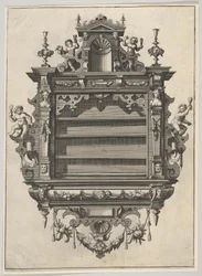 Unità a mensola da parete da Verscheyden Schrynwerck ... [Plusieurs Menuiseries ...], 1658