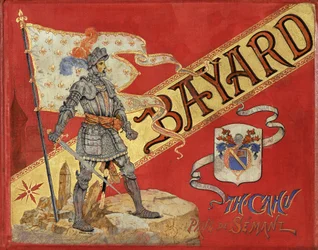 Copertina del libro "Bayard" di Theodore Cahu, illustrata da Paul De Semant (1855-1915)