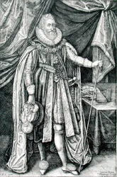 Ludovico Stuart, duca di Richmond e Lennox (1574-1624), inciso da Joannes Barra (1581-1634)