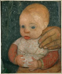 Il bambino e la mano della madre