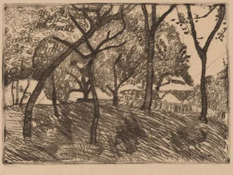 Paesaggio con alberi