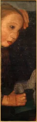 Ragazza con cavallino di legno