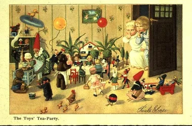 La festa del tè dei giocattoli